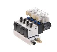 Pneumatic Air Solenoid Valve 2-Way 3-Way 4-Way 5-Way Combination 3V210-08 DC12V DC24V AC110V AC220V for Industrial Automation(3Way 3V210 w 6mm)