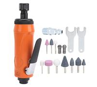 Pneumatic Die Grinder Tool Kit 0.62Mpa KP - 621H | 20000 RPM with 10 Grinding Heads | for Metal/Stone/Handicrafts | Lightweight & Secure Grip (US Style)