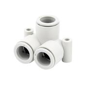 Pneumatic Equal Diameter Partial 3-Way Joint KQ2LU Series for Hose Fittings | Durable pneumatic tee joint for fluid control. Easy install, high pressure, multiple sizes KQ2LU04-12.(KQ2LU12-00A)