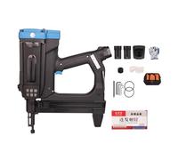 Pneumatic Nail Gun Recharable Lithium Battery Nail Gun Wood Working Steel Nailer Stapler Electric Nail Gun Per molti media(Package4)