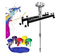 Pneumatic Paint Mixer Air Agitator, Pneumatic Paint Mixer, Paint Stirring Machine with Support Hanger and Folding Propeller