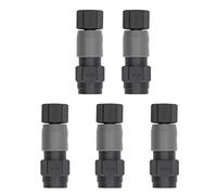 Pneumatic Quick Coupler Type C Self Locking | 20kgf / cm² Upper Limit Pressure Steel Ball Lock | Female Thread Pneumatic Fitting for Pneumatic Tools/Compressors | 5 Sets Kit (SF+PF-40)