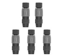 Pneumatic Quick Coupler Type C Self Locking | 20kgf / cm² Upper Limit Pressure Steel Ball Lock | Female Thread Pneumatic Fitting for Pneumatic Tools/Compressors | 5 Sets Kit (SF+PF-30)