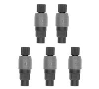Pneumatic Quick Coupler Type C Self Locking | 20kgf / cm² Upper Limit Pressure Steel Ball Lock | Female Thread Pneumatic Fitting for Pneumatic Tools/Compressors | 5 Sets Kit (SF+PF-20)