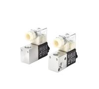 Pneumatic Solenoid Valves 2v025-08 3V1-06 2 Position 2 Way 1/4 Air Solenoid Valve AC 110V 220V Control Valve DC 12V 24V(3V1-06 DC24V)