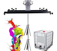 Pneumatic Tank Mixer Machine, 1000L 220 Gallon Air Agitator, Bracket Air Agitators, Paint Mixing Equipment, Stand Paint Mixer(Large5Cylinders)