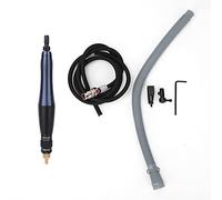 Pneumatic Ultrasonic Grinder, Air Grinding File Reciprocating Polishing Tool, 0.6mm Stroke with Multi - Hole Exhaust, High Temperature Resistant Materials for Metal Wood Plastic (TU-106 blu nero)