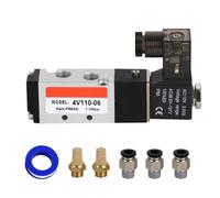 Pneumatica Elettrovalvola 4V210-08 12V/24V/110V Serie Single Coil Pilot-Operated Electric 2 Posizione Tipo di connessione a 5 vie (DC12V/Fuori linea, 1/4 "NPT) (AC110V/Scatola di giunzione, 1/8 "NPT)