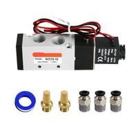 Pneumatica Elettrovalvola 4V210-08 12V/24V/110V Serie Single Coil Pilot-Operated Electric 2 Posizione Tipo di connessione a 5 vie (DC12V/Fuori linea, 1/4 "NPT) (AC110V/Fuori linea, 3/8 "NPT)