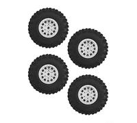 Pneumatici cingolati RC, 4 pezzi da 1,0 pollici per Traxxas per trx4m per defender 1/18, coppia di pneumatici estesi per Ford per strix con telecomando auto cingolata (rosso A)