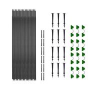 Pneumatici da Giardino per Letti rialzati | Supporto da Giardino-Fibra di -di- Set di telai per Area Interna ed Esterna per, Verdure, Pneumatici da Giardino con connessioni per Letti rialzati