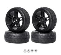Pneumatici da turismo RC preincollati compatibili con modelli LaTrax Teton 1/18 e modelli su strada 1/10 come 4-Tec 2.0 3.0 TT02 TT01