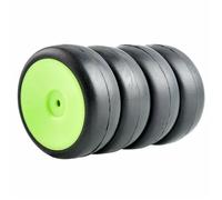 Pneumatici e set di ruote RC 9071-6018 Slick Racing for HSP for HPI 1/10 1:10 Touring Car(Green Wheel)