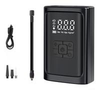 Pneumatici Elettrico con Display LCD LED Pneumatici Elettrico(Black) | Flusso d' 30L/min, gonfiaggio , operazione fili, design tascabile, ideale per auto
