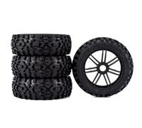 Pneumatici Gomma Auto Rc Per Hobao 1/8 All-Terrain Short-course Truck Off-road RC Car Parts Modello Pneumatici Ruota Spike Wasteland 8SC Adattatore Da 17 Mm(4 pcs)