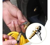 Pneumatici Gonfiatore Ugello Bloccaggio Aria Mandrino Ricambi Multiuso con Clip