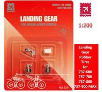 Pneumatici in gomma per carrello di atterraggio Hogan 1/200 per Boeing 737-60...