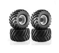 Pneumatici in Gomma RC per Axial per Kyosho per Tamiya per Hpi per Trax 1:10 RC per Monster Truck Pezzi di Ricambio per Super Wheels Pneumatici 133X73mm per Camion(White)