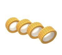 Pneumatici in Gomma RC per Sakura per Traxxas per HSP per Tamiya per HPI per Kyosho 1/10 RC On-Road Drift per Touring Car Pneumatico Gomma Ruota 65mm(Yellow)