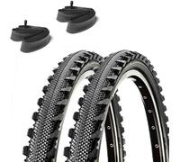 Pneumatici MTB 24 X 1.95 Semi Slick Per Bicicletta Kids + Tubes 2pz Neri vancom