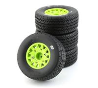 Pneumatici per Auto RC per HSP per Sonic 94102 per Racing per Tamiya TT02 4 Pezzi RC Modello di Auto Pneumatici in Gomma E Ruote per 1/8 1/10 RC su Auto(Green,B)