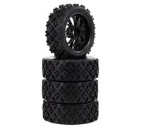 Pneumatici per Auto RC per Tamiya per TT01 per TT02 XV01 PTG-2 per HPI 1/10 RC per Pneumatici per Auto da per Corsa su per Strada per Touring Drift Car Tire Wheel 70mm(Black)