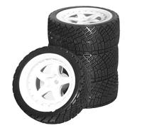 Pneumatici per Auto RC per Tamiya per TT01 per TT02 XV01 XV02 TA06 1/10 RC per Pneumatici per Auto da per Corsa su per Strada per Touring Drift Car Tire Wheel 68mm 4 Pezzi