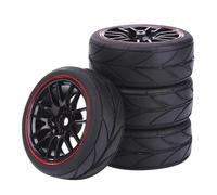 Pneumatici per Auto RC per Tamiya per TT01 per TT02 XV01 XV02 TA06 per HPI 1/10 RC per Auto da per Corsa Pneumatici 65mm su per Strada per Touring Drift Car Tire Wheel