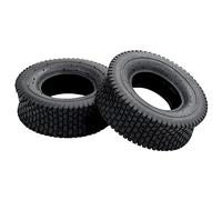 Pneumatici per carriola, 2 pezzi, 13 x 5.00-6, 4PR, in gomma, a prova di foratura, pneumatici di ricambio per carriola, carrello da trasporto, carrello da giardino, con profilo per una tenuta stabile