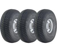 Pneumatici per erba tagliaerba 11x4,00-4 e cerchio in acciaio P332 cuscinetti...