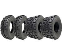 18x10-8 e 20x6-10 Pneumatici ATV Quad OBOR Advent Tubeless 4ply Road Legal (Set di 4)