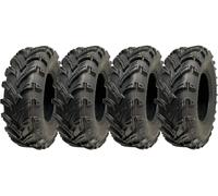 25x8.00-12 Pneumatici ATV Quad 6ply 14psi Wanda P377 Road Legal 65J (Set di 4)