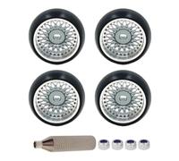 Pneumatici Per Ruote Da 25 Mm In Metallo Per Weili Per Mini Per Kyosho 1/28 | Ruote offset 1.5 gradi 25mm per stabilità curva RC car e set upgrade prestazioni aderenza pneumatici Accessori