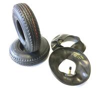 Ruote per sedia a rotelle, 2 pezzi, 2,80/2,50-4, nero, 2 pezzi, valvola ad angolo, struttura stabile 4 PR con profilo stradale, pneumatici per sedia a rotelle, per scooter e sedia a rotelle