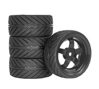 Pneumatici Per Strada Ad Alta Velocità 60 Mm Per MJX Per Hyper Go | Pneumatici Per strada morbidi ad alta velocità 4 pezzi 60 mm con ruote, bassa usura auto da turismo. Rc Crawler Pneumatici