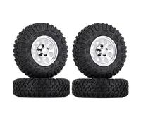 Pneumatici RC per Axial per Yeti Jr D90 TF2 per Tamiya CC01 LC70 per MST 1/10 RC Crawler Auto 4PCS 85 Millimetri 1.55 Pollici Ruote Gomma Pneumatici(C)