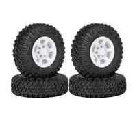 Pneumatici RC per Axial per Yeti Jr D90 TF2 per Tamiya CC01 LC70 per MST 1/10 RC Crawler Auto 4PCS 85 Millimetri 1.55 Pollici Ruote Gomma Pneumatici(A)