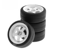 Pneumatici RC per HSP per Tamiya per XV01 per XV02 per TT02 per PTG-2 1/10 RC Ricambi Auto Accessori 4pcs 67 Millimetri di Gomma del Pneumatico della Ruota(Smooth Tires)
