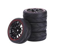 Pneumatici RC per Tamiya per TT01 per TT02 XV01 TA06 PTG-2 1/10 RC per Auto da per Corsa 65mm Pneumatici su per Strada per Touring Drift Car Tire Wheel