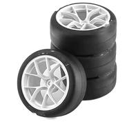 Pneumatici rc per Tamiya TT01 TT02 XV01 per HPI per HSP 1/10 RC Drift Car On Road Touring per Auto da per Corsa Pneumatico Ruota 4 Pezzi 65mm