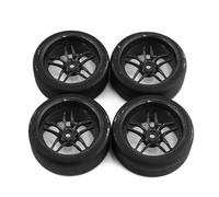Pneumatici rc per Tamiya TT01 TT02 XV01 per Kyosho per HPI per HSP 65mm Drift Tire 1/10 rc Car On Road Touring per Racing Pneumatico Ruota(Black)