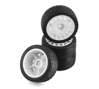 Pneumatici rc per Tamiya TT01 TT02 XV01 TA06 per PTG-2 per HPI WR8 per HSP RC per Pneumatici per Auto da per Corsa su per Strada Ruota 1/10 1/12 1/14(White)