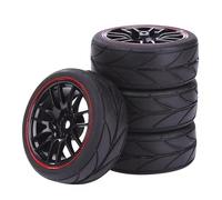 Pneumatici rc per Tamiya TT01 XV01 PTG-2 per HPI per HSP per Kyosho 1/10 RC per Pneumatici per Auto da per Corsa su per Strada Touring Drift Car Pneumatico Ruota 65mm