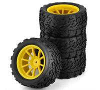 Pneumatici RC per Traxxas per Arrma per Redcat per Tamiya 1/10 RC 118MM per Monster Truck per Buggy Pneumatico Ruota Inserto Schiuma 12mm Esagonale
