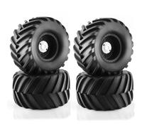 Pneumatici RC per Traxxas per HIMOTO per HSP per HPI per Tamiya per Kyosho 1/10 per Monster Truck per Buggy 133mm Pneumatici Ruota Parti 12mm Hex(Black)