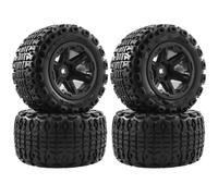 Pneumatici RC per Traxxas per HSP per HPI per Tamiya per Kyosho 1/10 RC Parti 104mm per Monster Truck per Buggy Pneumatici Ruota 12mm Hex(Black)