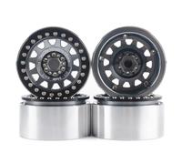 Pneumatici RC Pneumatici con mozzo ruota in metallo da 2,2 pollici, adattatore da 64 * 36 mm e 12 mm per accessori di aggiornamento per auto modello RC da 1/10 1/8(Gray)