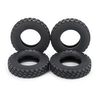 Pneumatici RC Ruote Per Tamiya 1/14 22 Mm/25 Mm Di Larghezza Pneumatici In Gomma Nera Ruote RC Rimorchi Trattori Camion Cerchi Anteriori E Posteriori(22mm 4Pcs)