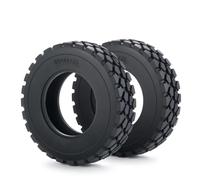 Pneumatici RC Ruote Per Tamiya 1/14 22 Mm/25 Mm Di Larghezza Pneumatici In Gomma Nera Ruote RC Rimorchi Trattori Camion Cerchi Anteriori E Posteriori(25mm 2Pcs)