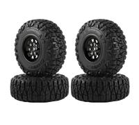 Pneumatici Ruote Beadlock 1,0" Per Axial Per SCX24 AX24 1/18 1/24 | Ruote beadlock metallo deep dish con pneumatici in gomma offrono stabilità laterale presa su roccia. Pneumatici
